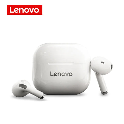 Fone de Ouvido Sem Fio Lenovo LP40 Original | Bluetooth 5.0 | TWS | Controle por Toque | Som Estéreo Hi-Fi | Ideal para Esportes | Compatível com Android e iPhone.