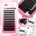 Cílios FADVAN Formato YY 6-15mm Cílios 2D 0.07/0.05mm Faux Mink Curvatura C/D Extensão de Cílios Volume Brasileiro Natural Macio Fio a Fio